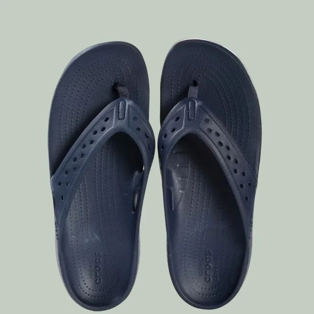 Crocs Classic All Terrain Iconic Comfort Flip Flop In Blue Men's Size 8